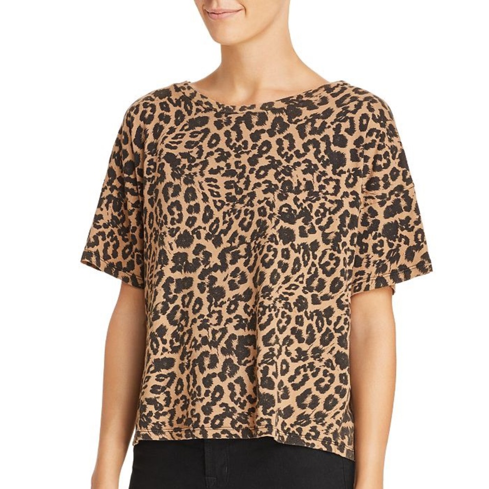 LNA Leopard Print Tee